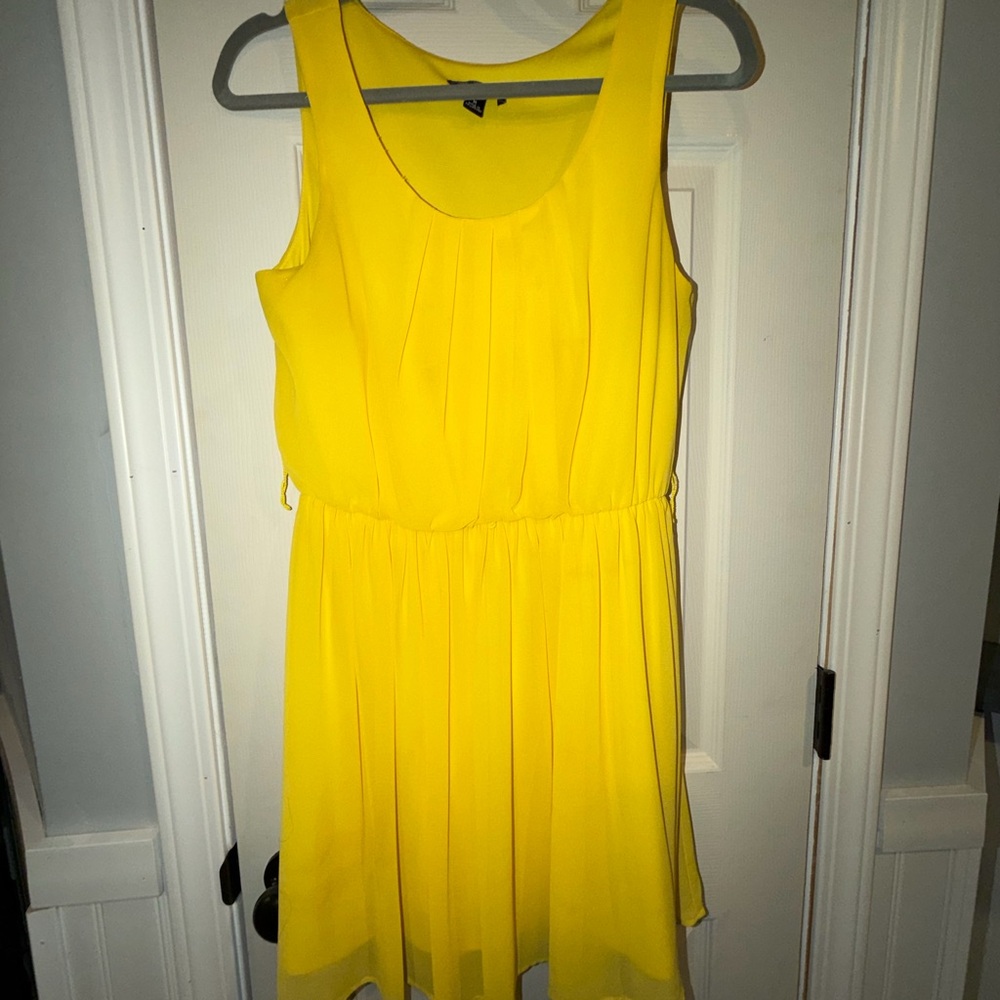 Yellow Sleeveless Dress